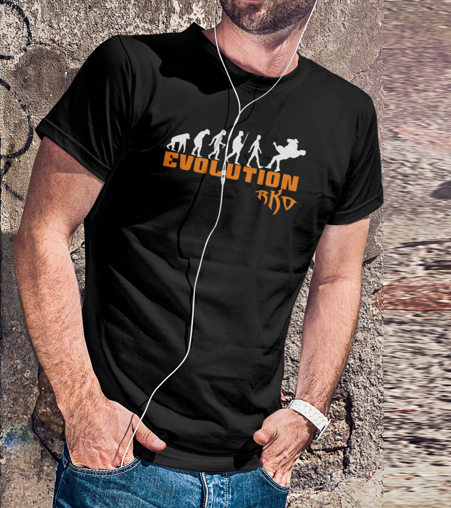 Evolution RKO Wrestling Move Silhouette Sequence T-Shirt