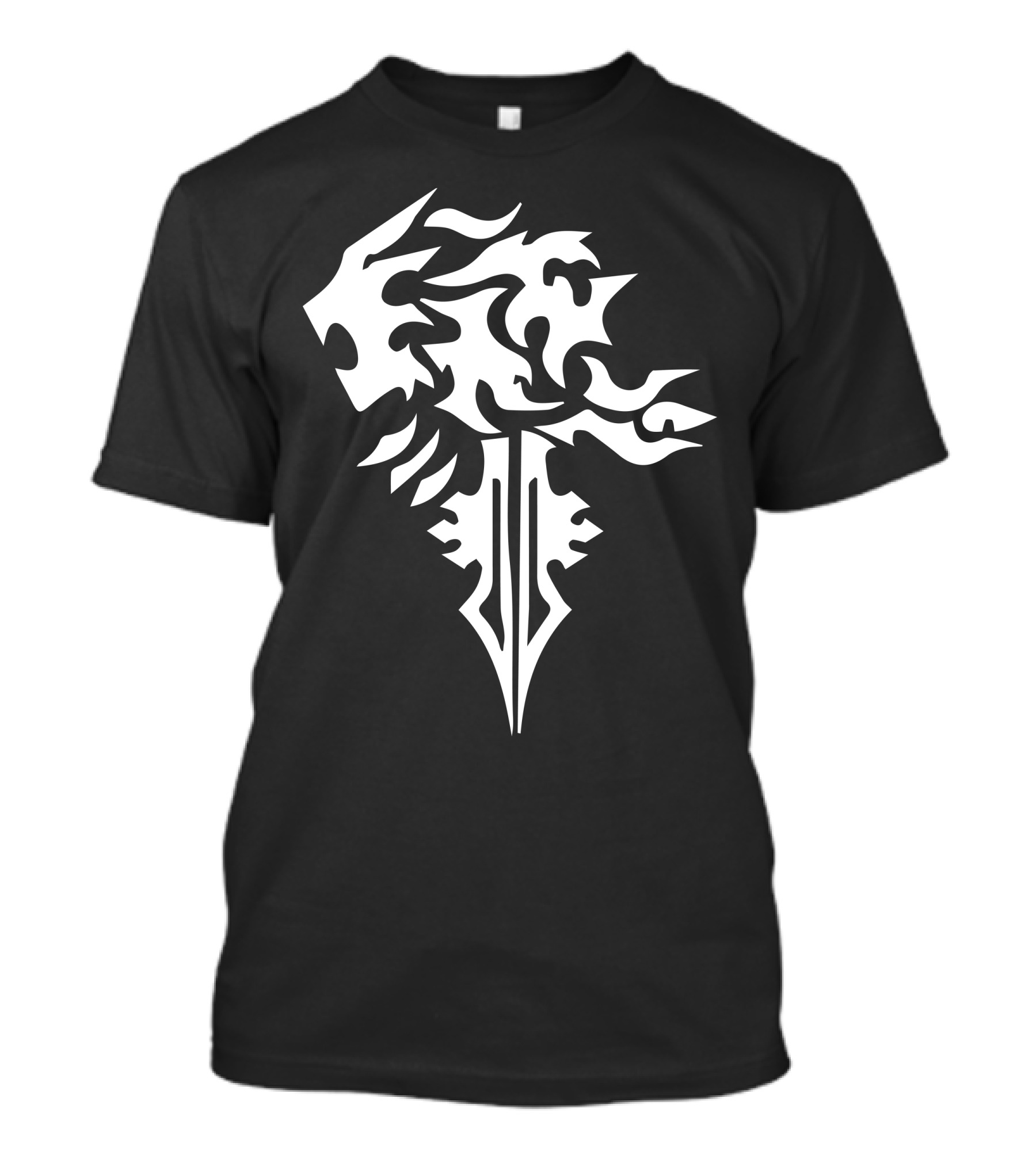 FFXIV Fantasy Lionheart Sword And Lion Crest T-Shirt