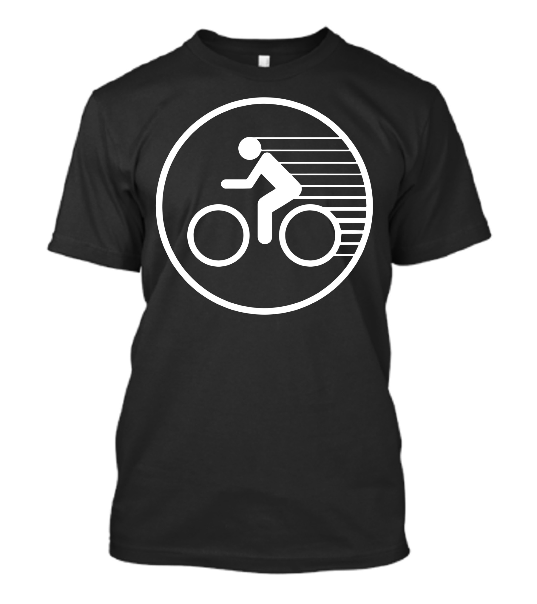 Fast Speed Bicycle Rider Graphic In Motion T-Shirt