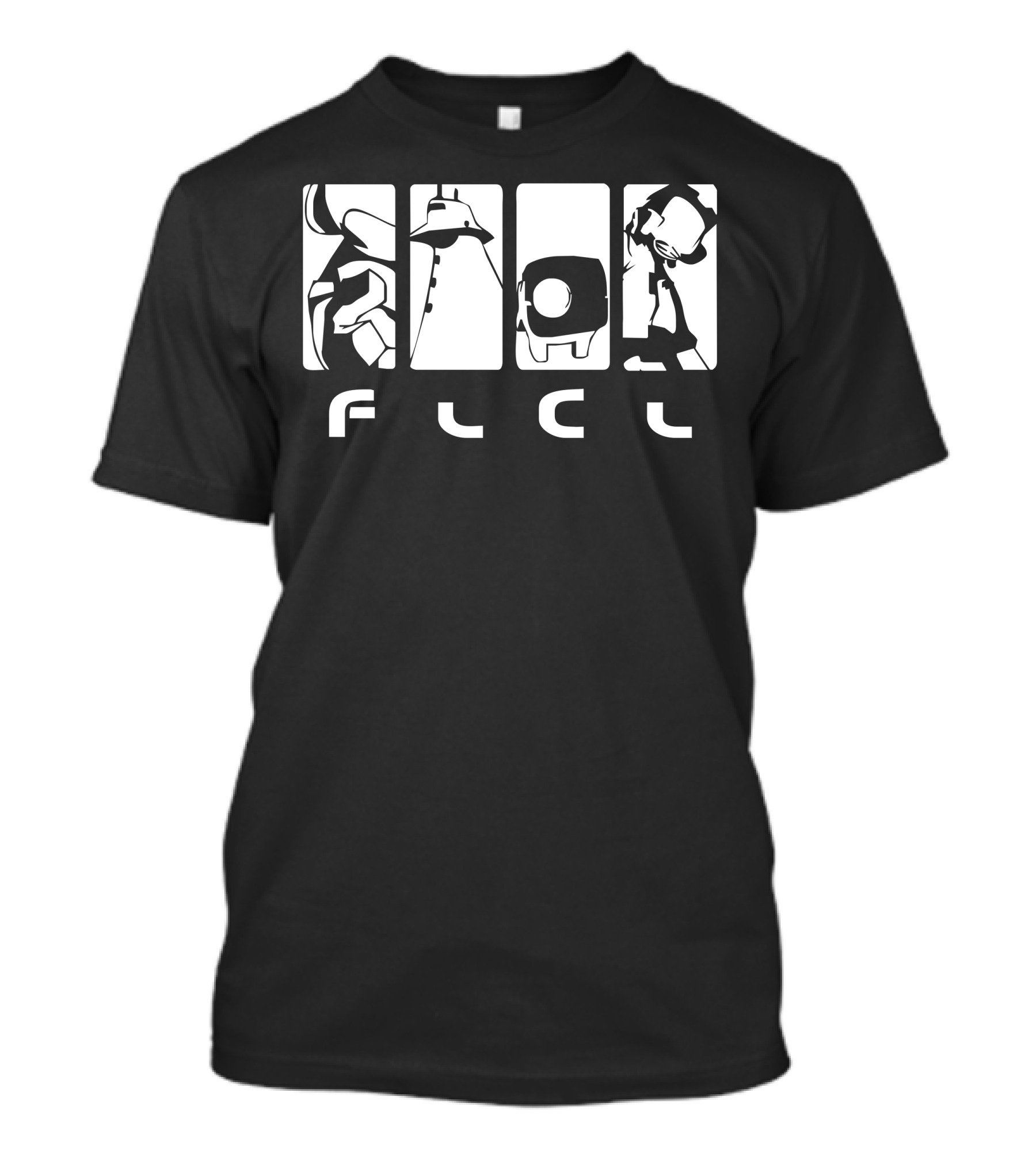 FLCL Iconic Character Silhouettes T-Shirt