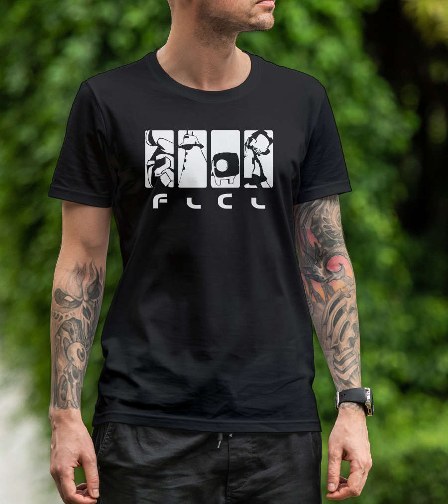 FLCL Iconic Character Silhouettes T-Shirt