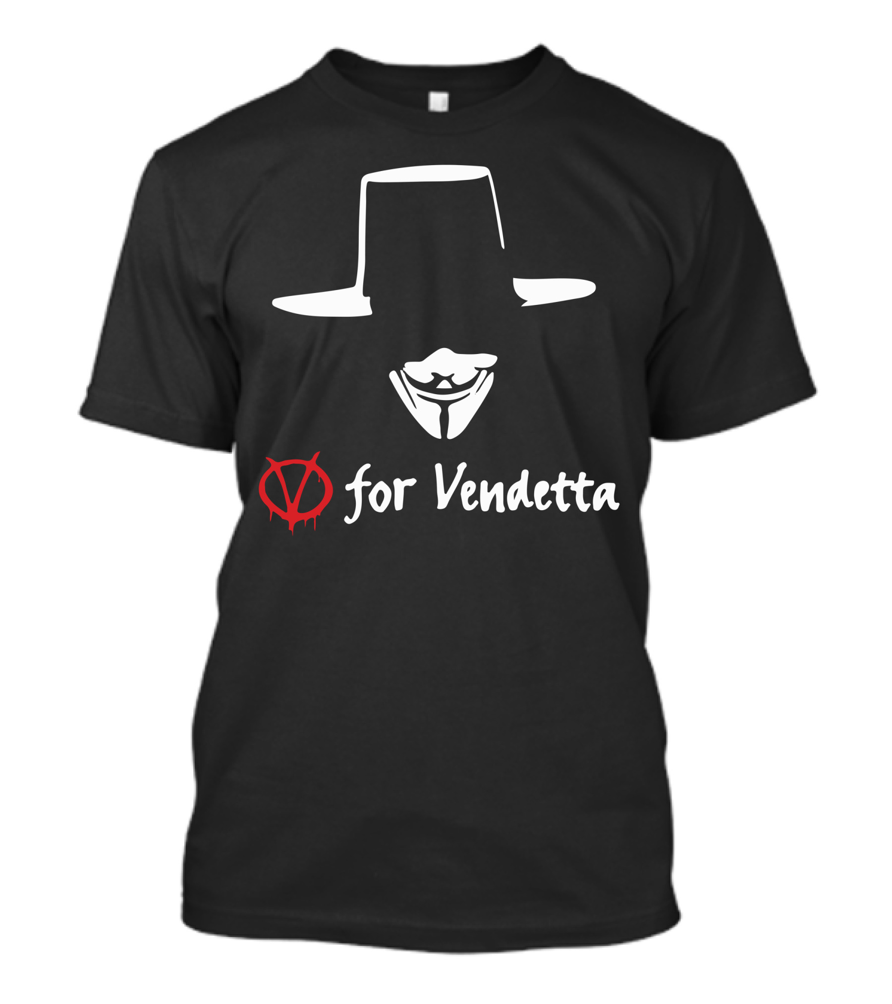 V For Vendetta Guy Fawkes Mask T-Shirt