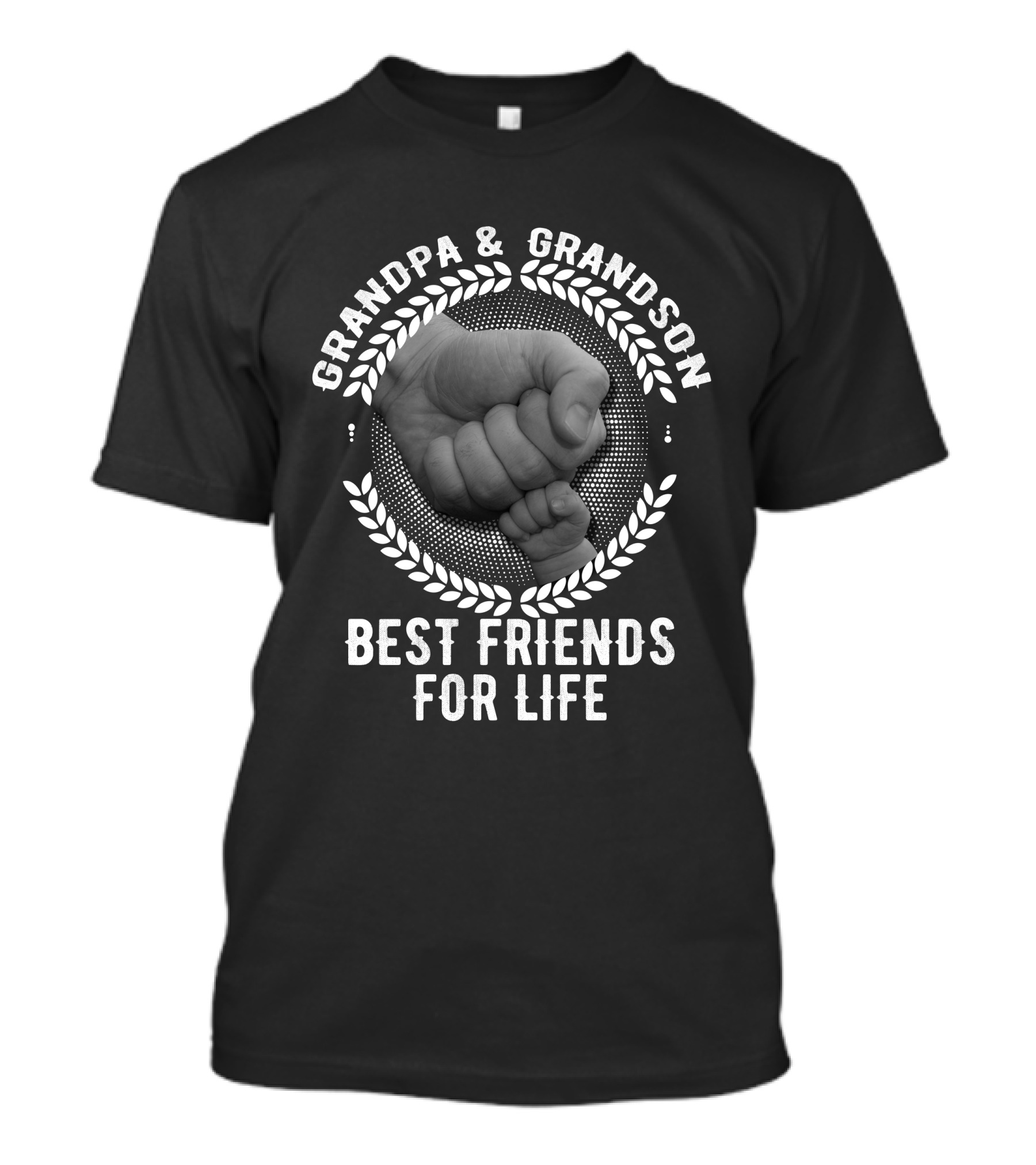 Grandpa And Grandson Best Friends For Life Fist Bump T-Shirt