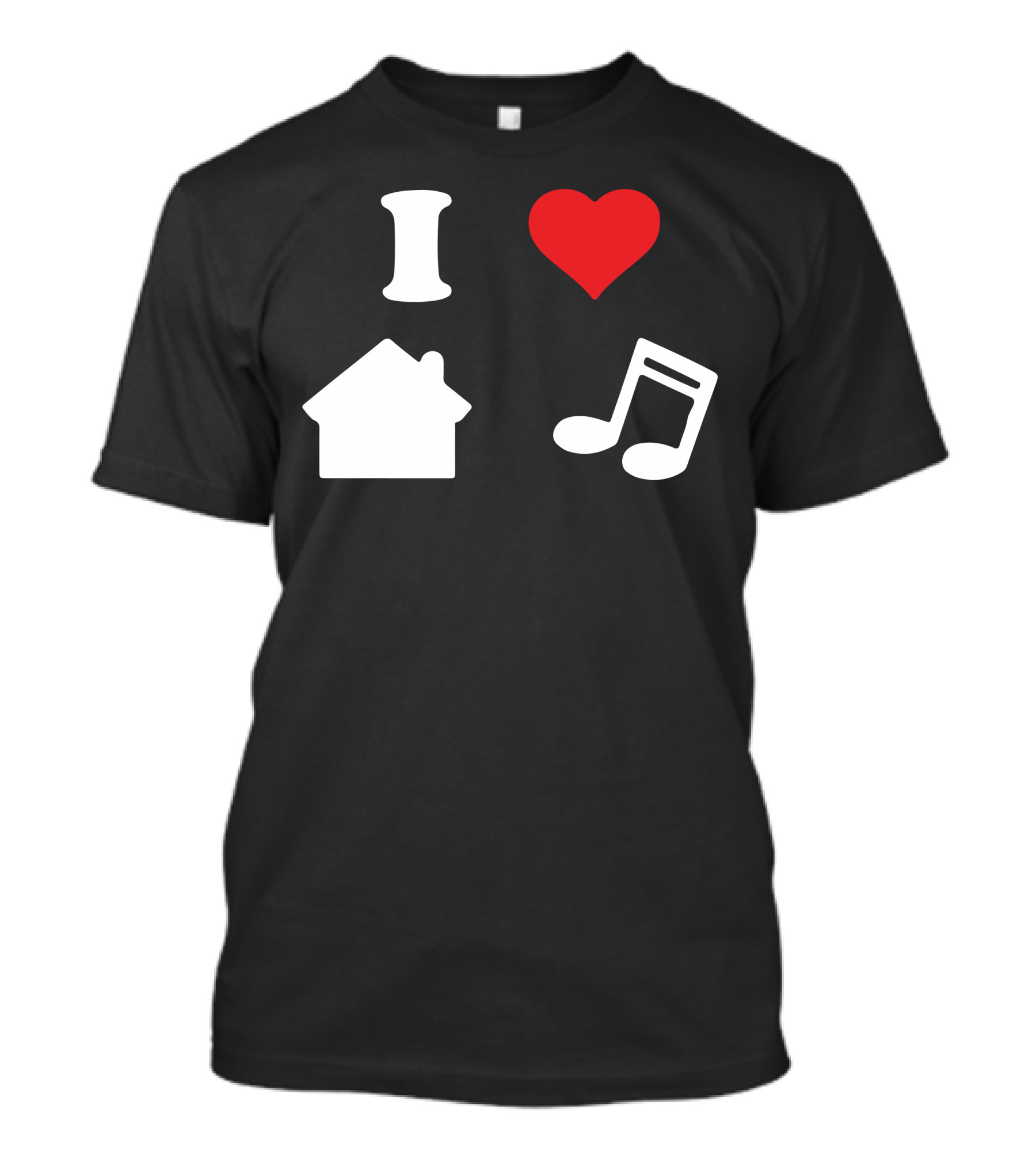 I Love House Music Icons T-Shirt