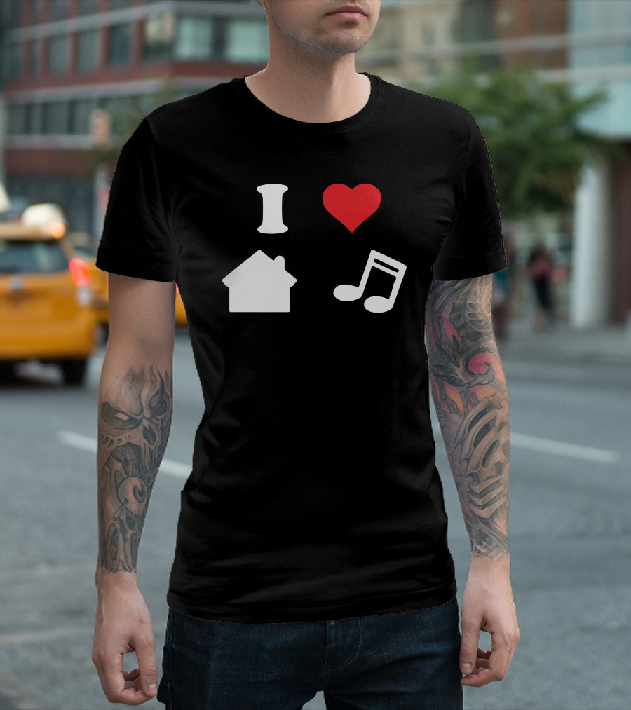 I Love House Music Icons T-Shirt