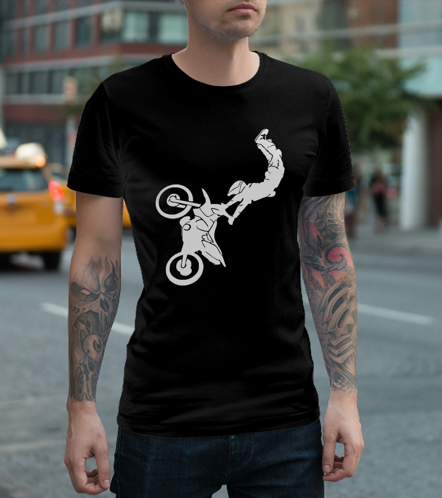 Motocross Freestyle Motorbike Stunt Motorrad Cross Biker T-Shirt