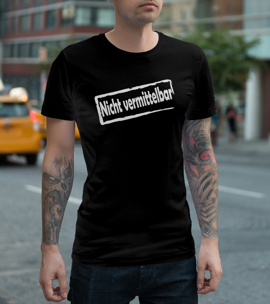 Nicht Vermittelbar Stempeloptik Humor Spruch T-Shirt