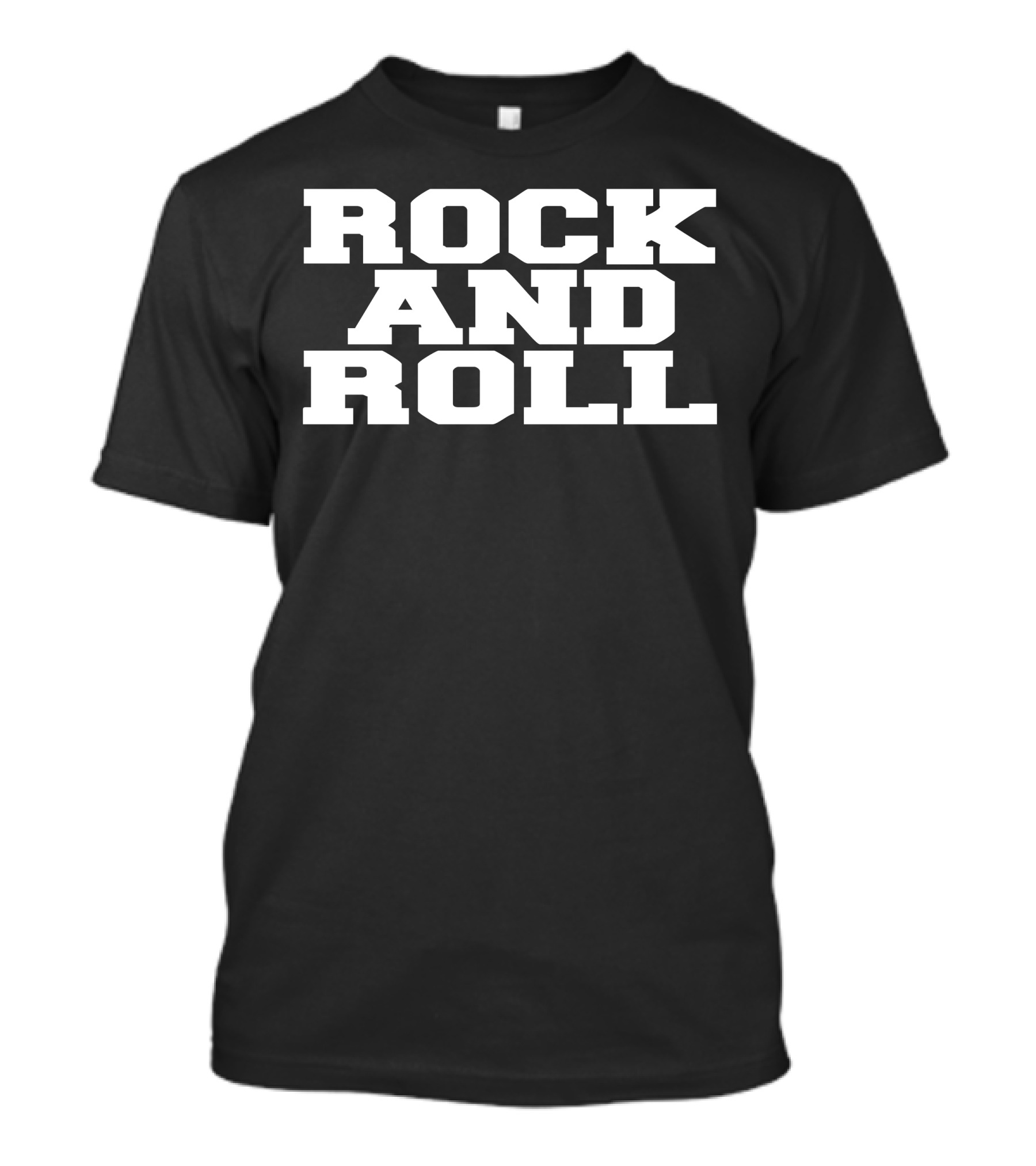 ROCK AND ROLL Classic Bold Typography T-Shirt