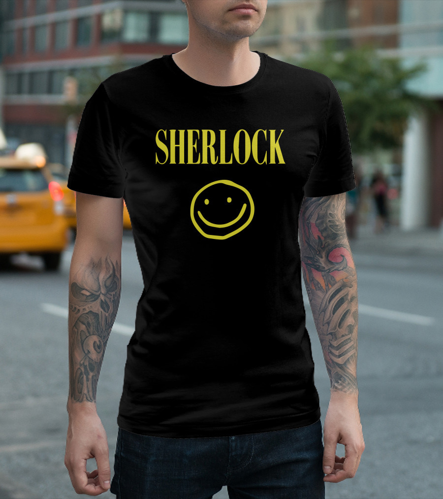 Sherlock Yellow Smiley Face T-Shirt