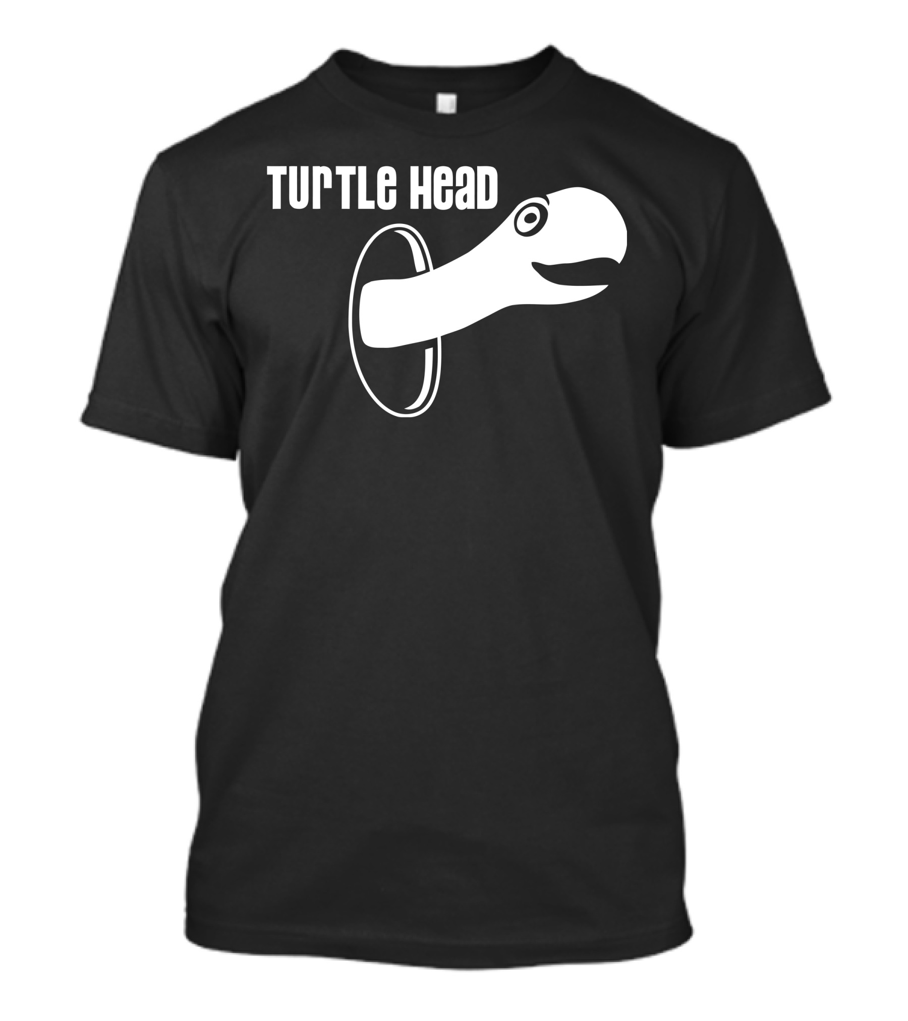 Turtle Head Peeking Through Oval Frame T-Shirt