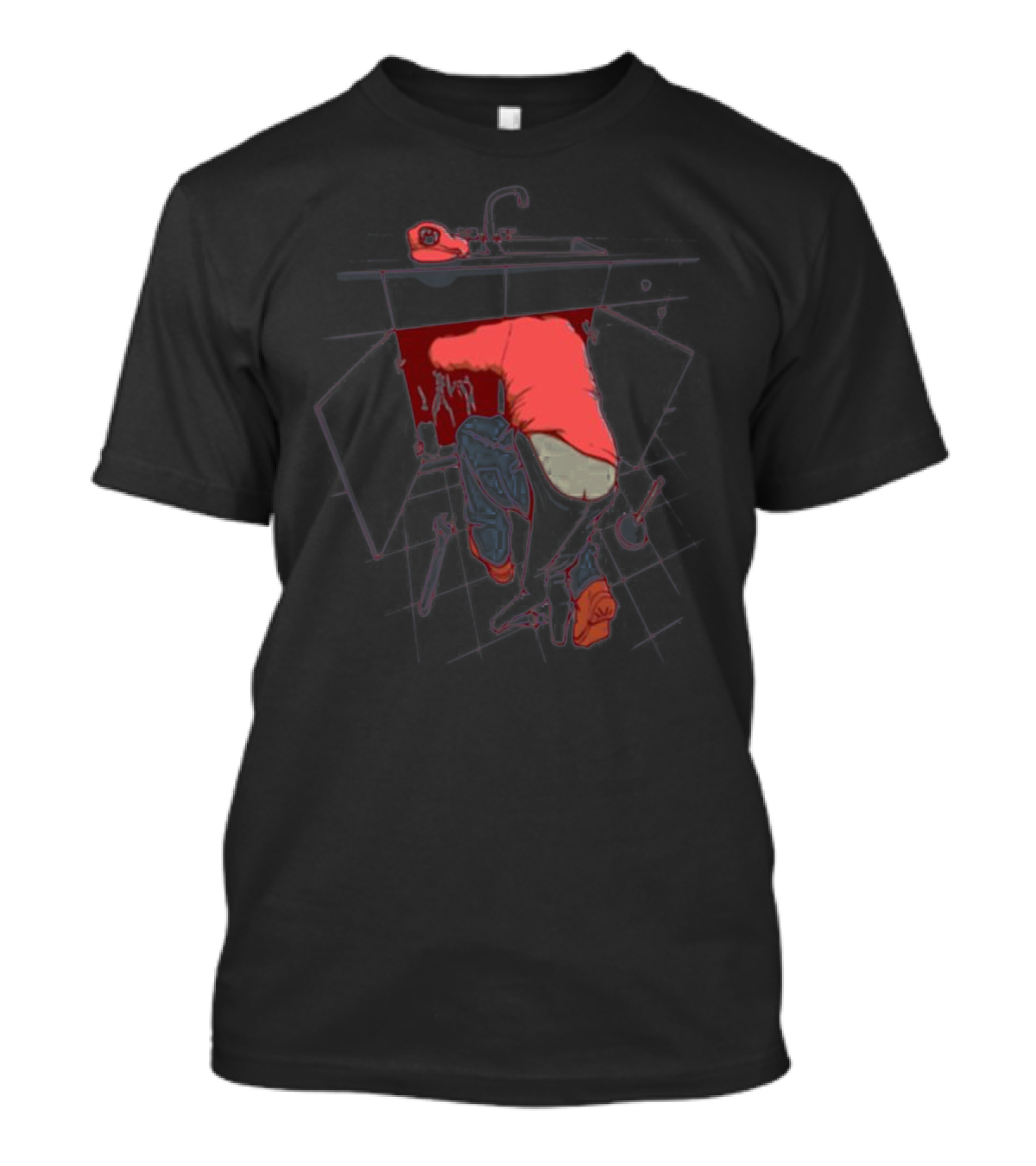 Fixing Stuff Under The Sink With Tools And Wrench T-Shirt
