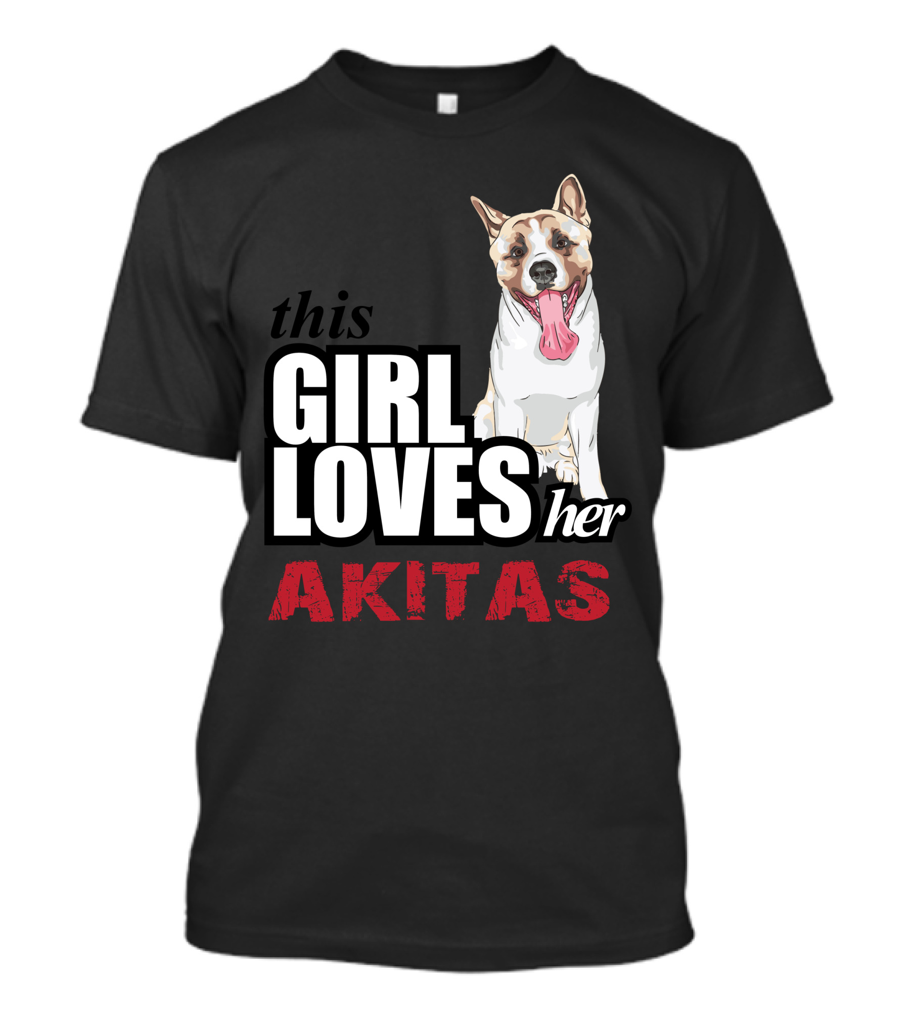 This Girl Loves Her Akitas T-Shirt