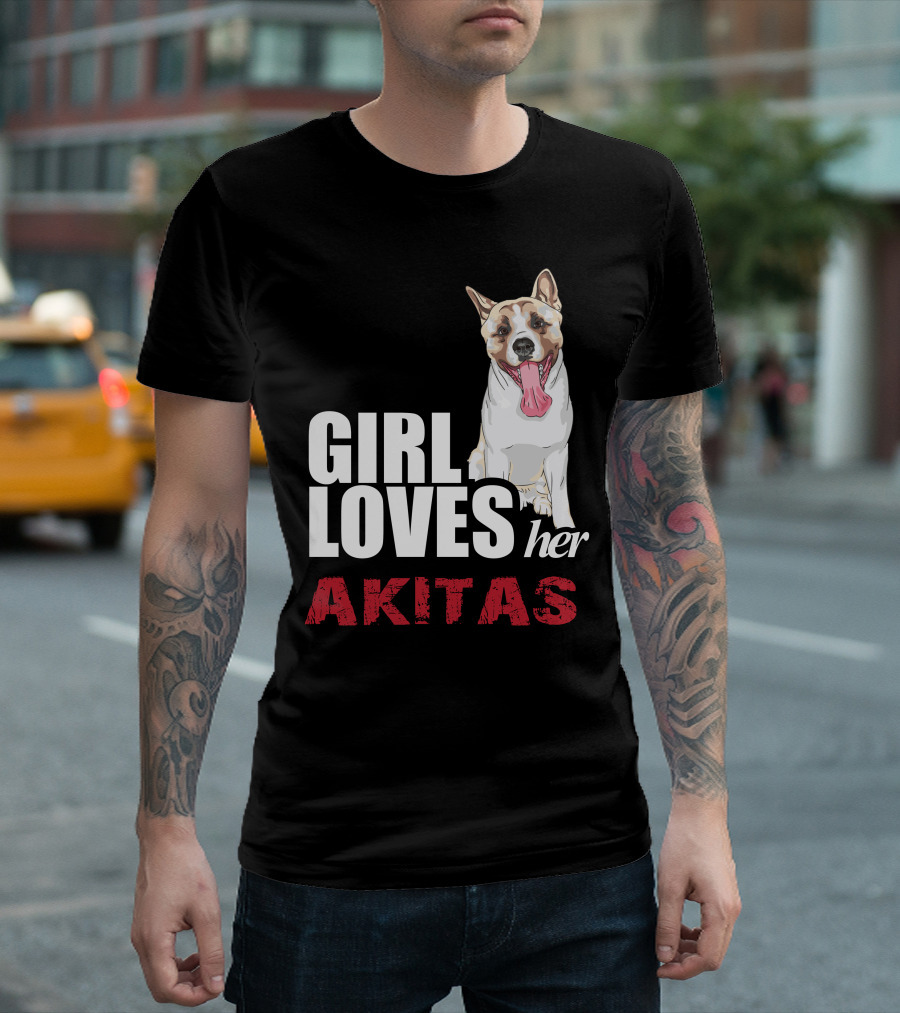 This Girl Loves Her Akitas T-Shirt