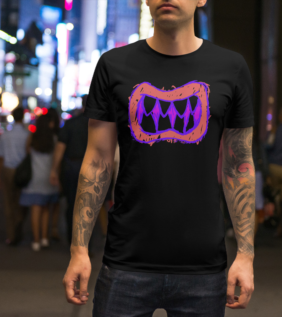 Bowser Mouth Teeth Abstract T-Shirt