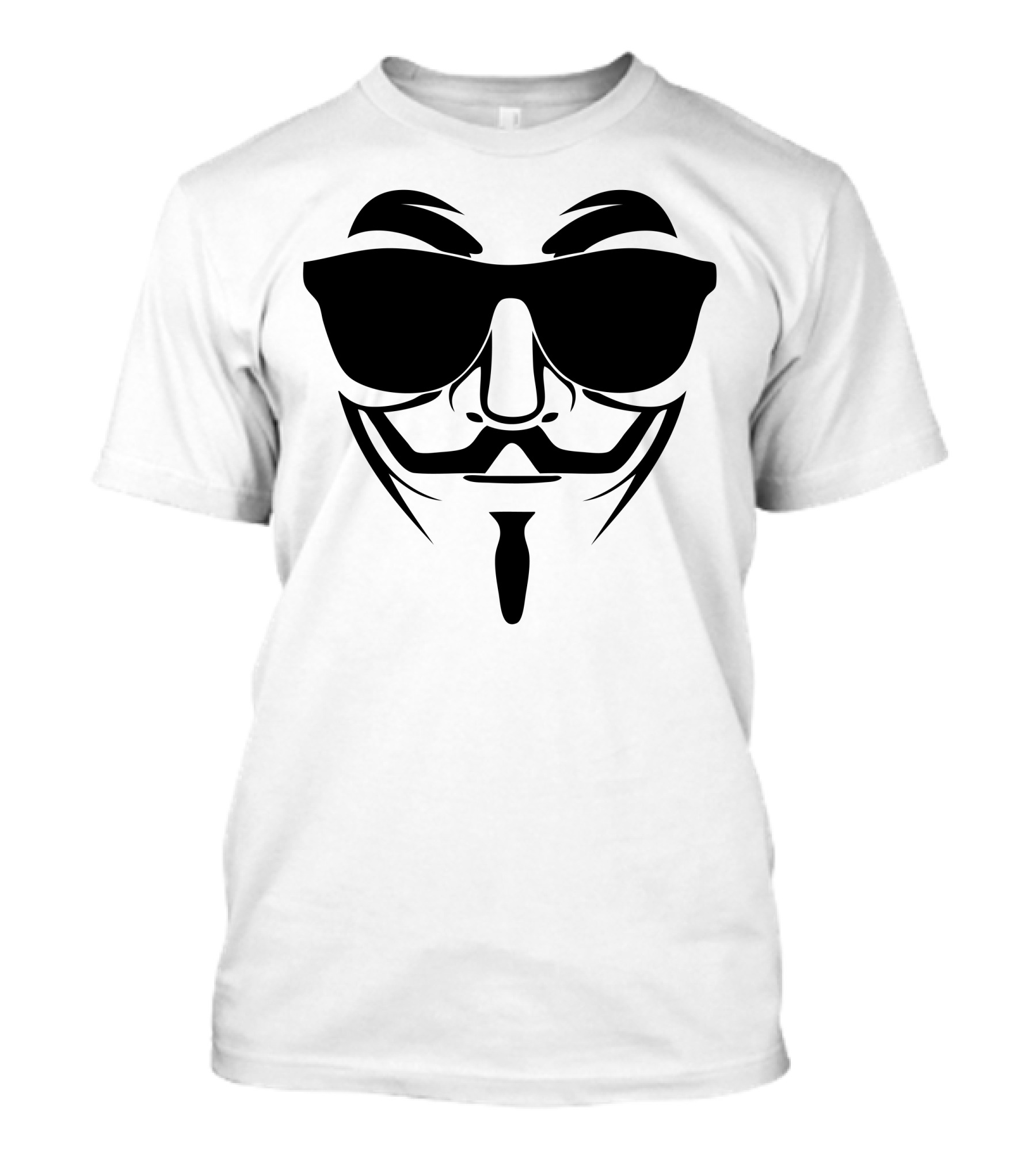 C For Cool Guy Fawkes Sunglasses T-Shirt