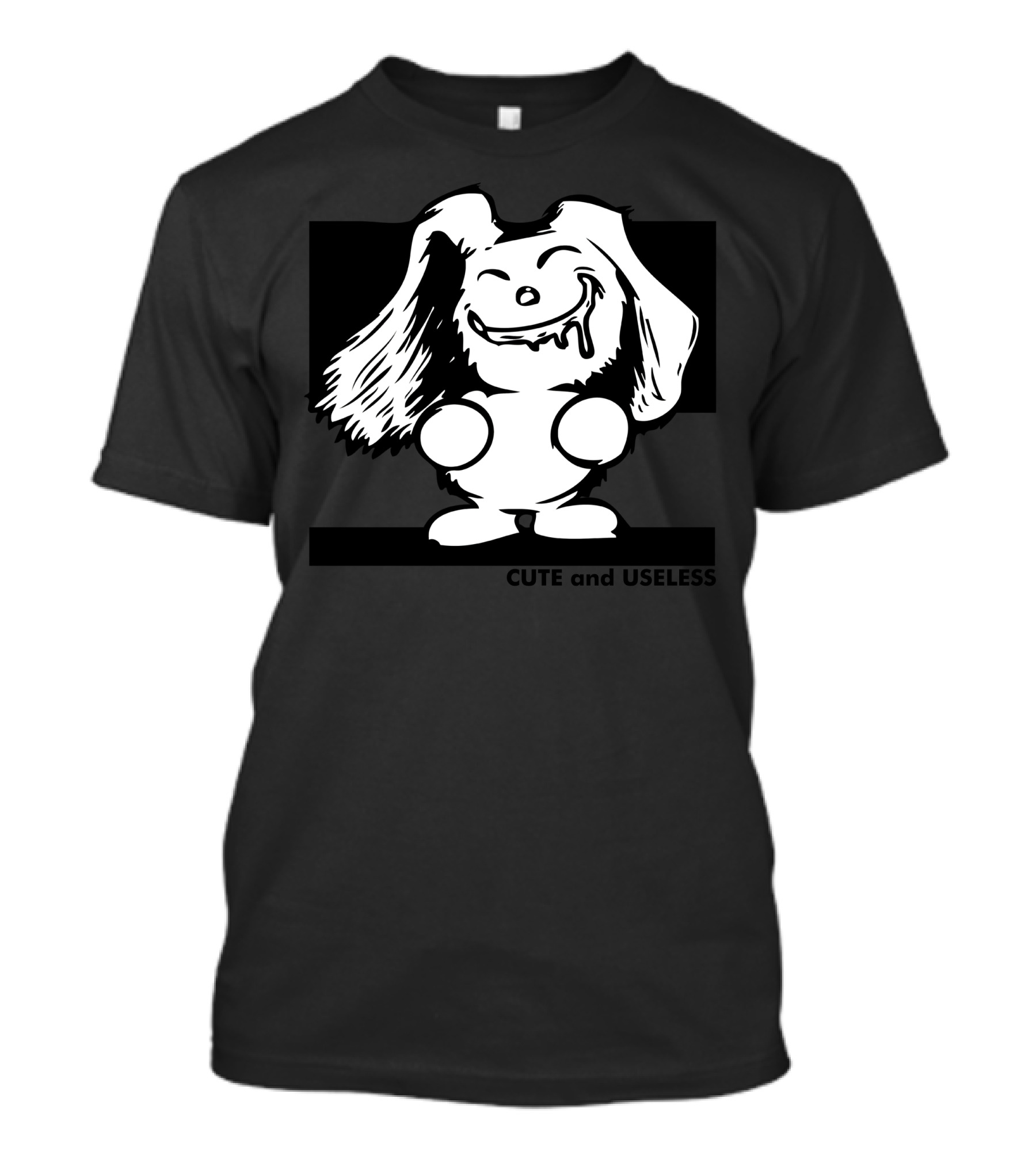 CUTE And USELESS Smiling Cartoon Bunny T-Shirt