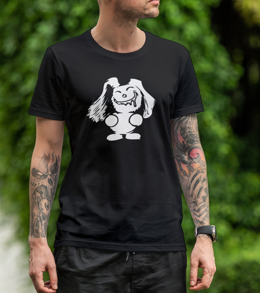 CUTE And USELESS Smiling Cartoon Bunny T-Shirt