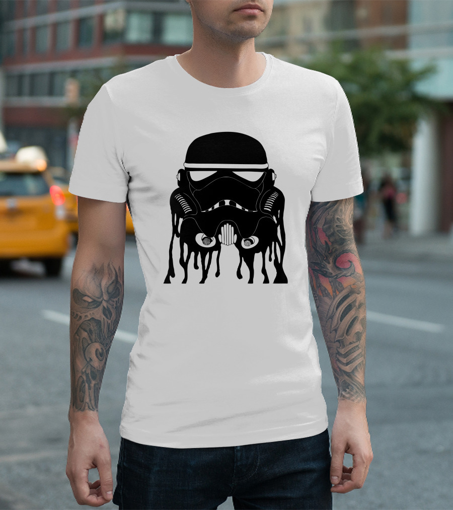 Galactic Trooper Melting Helmet T-Shirt