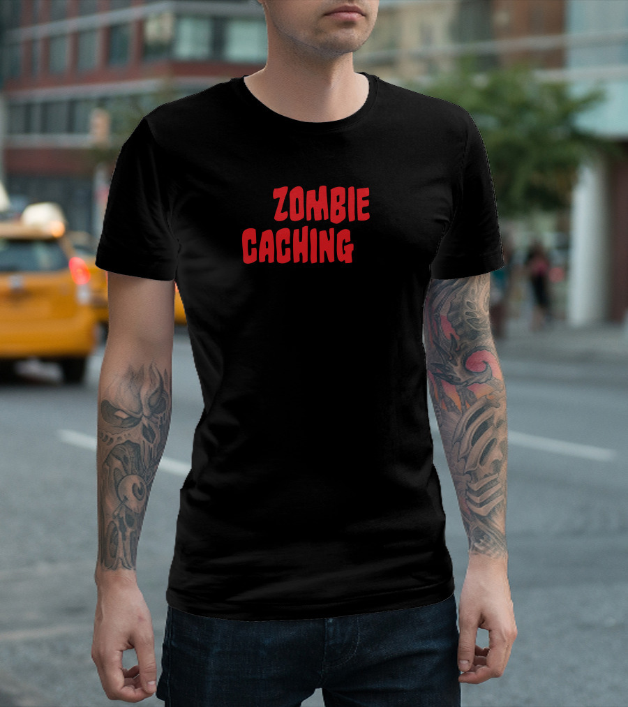 Zombie Caching Brain Seeker T-Shirt