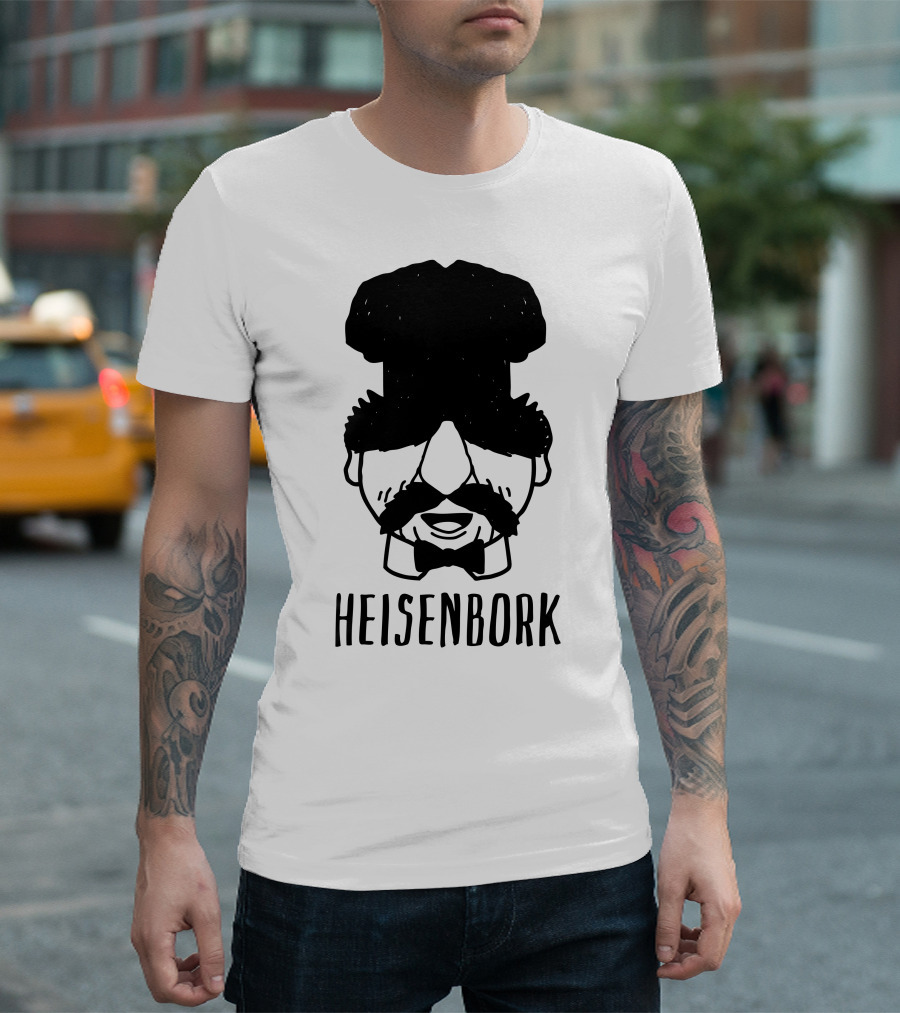 Heisenbork Chef Hat and Moustache Face T-Shirt