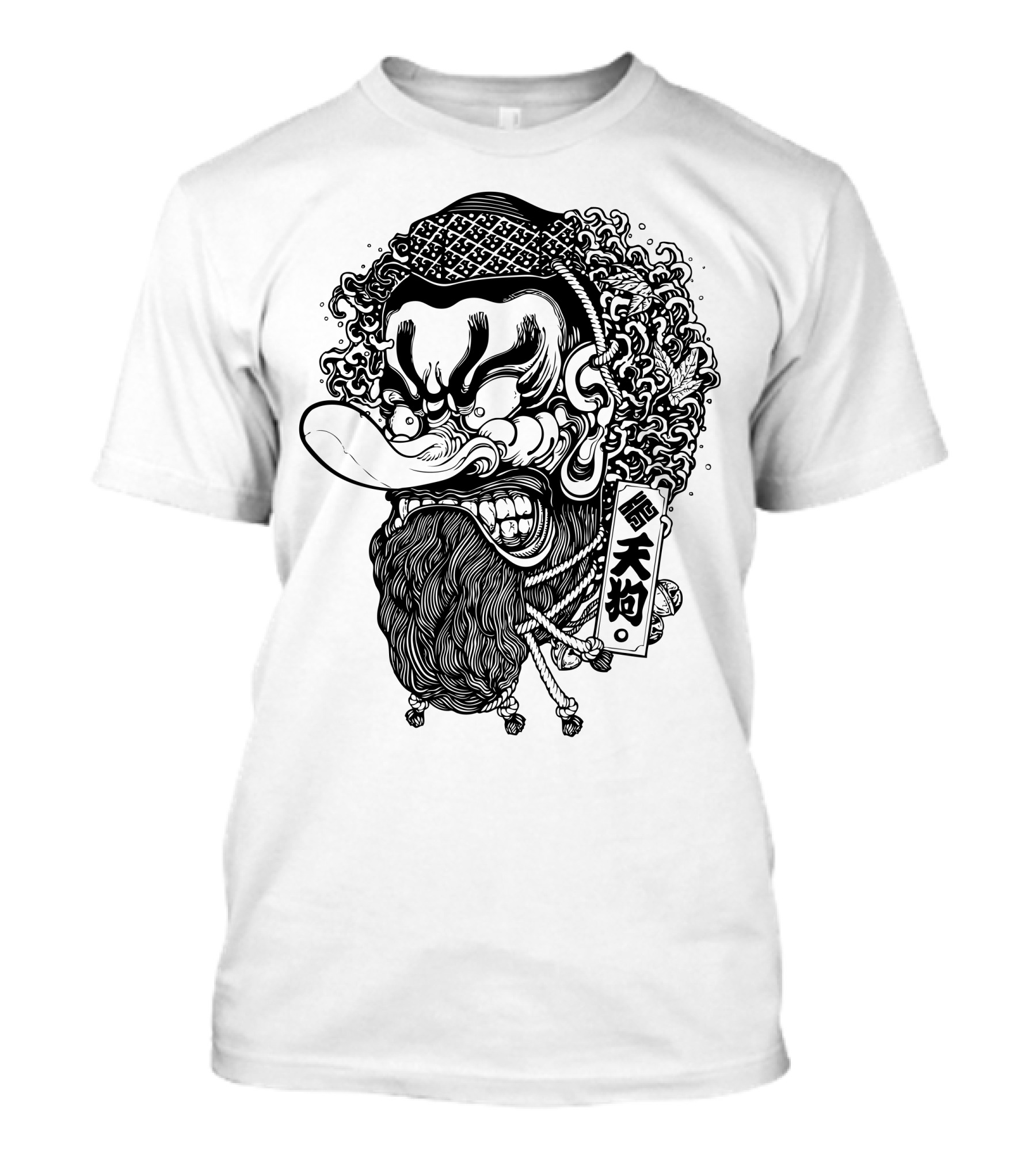 Japanese Angry Tengu Character T-Shirt