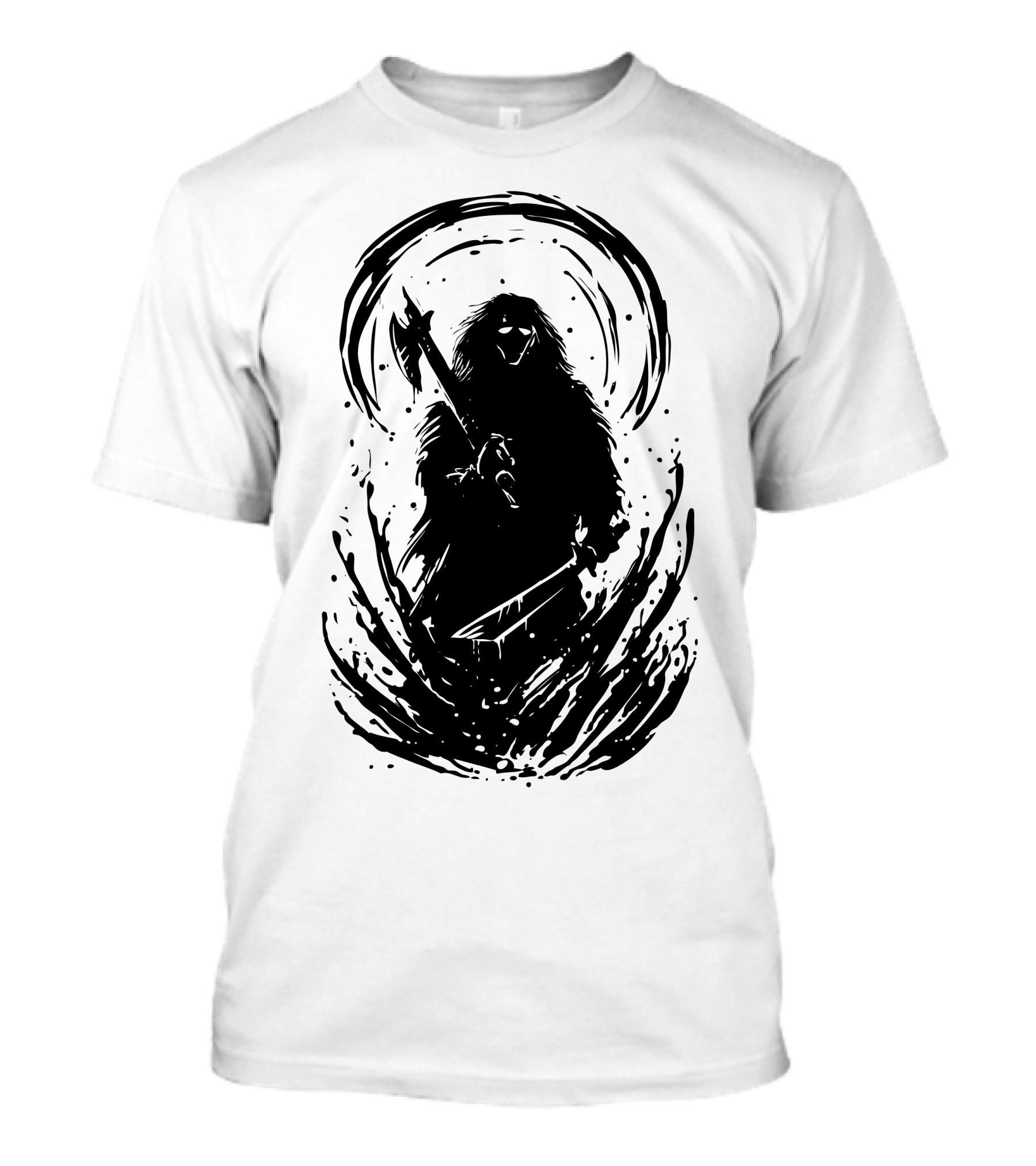 Killer Night Dark Grim Reaper With Axe T-Shirt