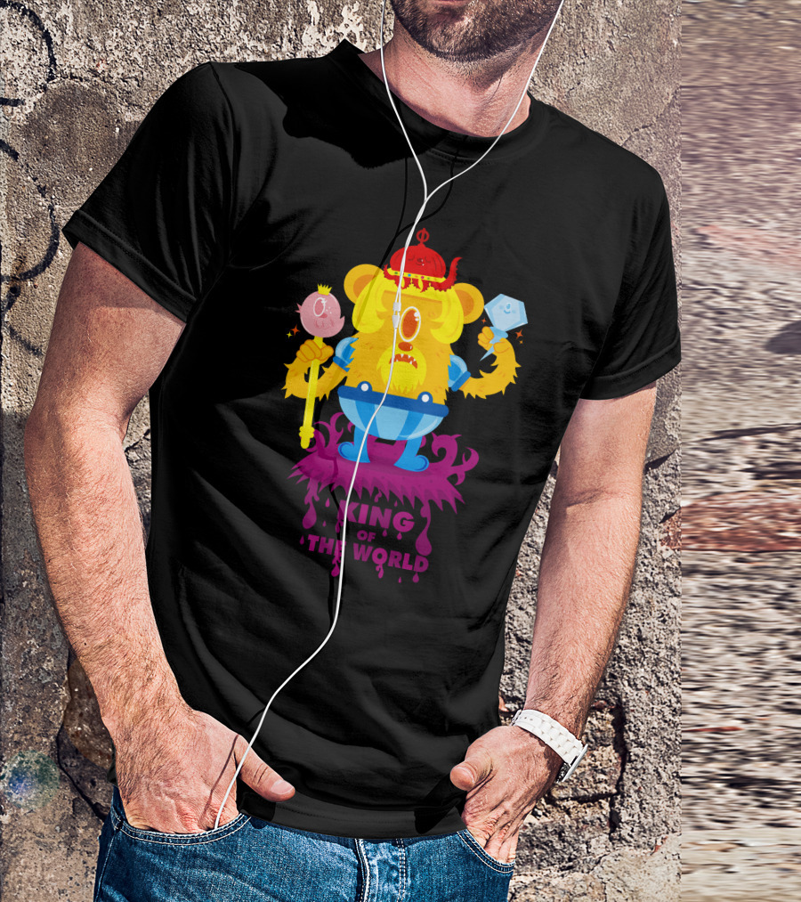 King Of The World Monster With Crown And Scepters T-Shirt