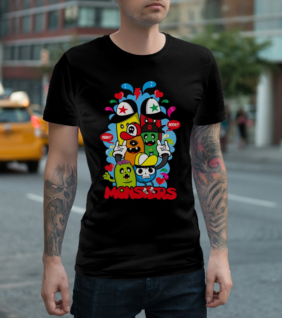 Monsters Yeah Rock Squad T-Shirt