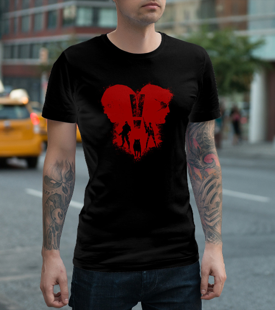 Metal Gear Solid V Phantom Soldier Shadows in Red T-Shirt