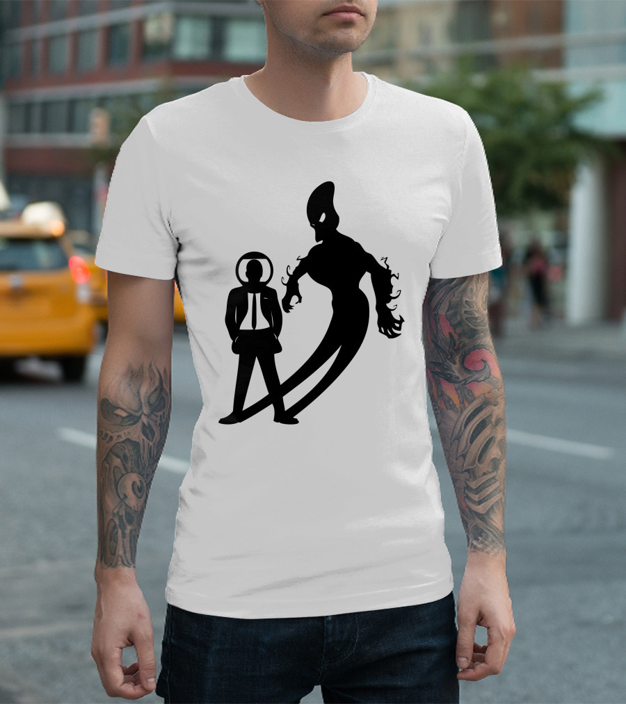 Rocketman And The Shadowy Galactic Ghoul Confrontation T-Shirt