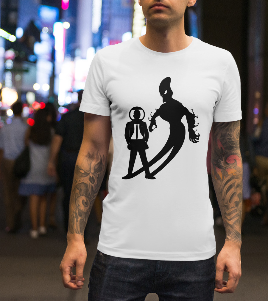 Rocketman And The Shadowy Galactic Ghoul Confrontation T-Shirt