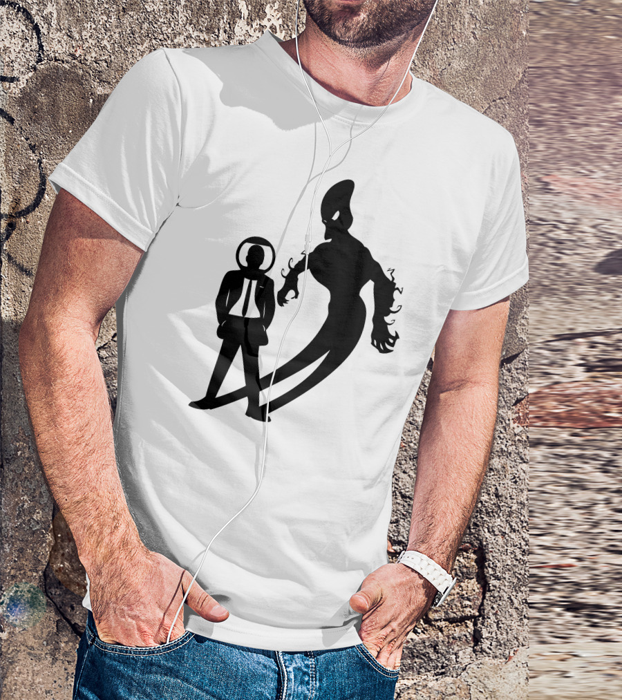 Rocketman And The Shadowy Galactic Ghoul Confrontation T-Shirt