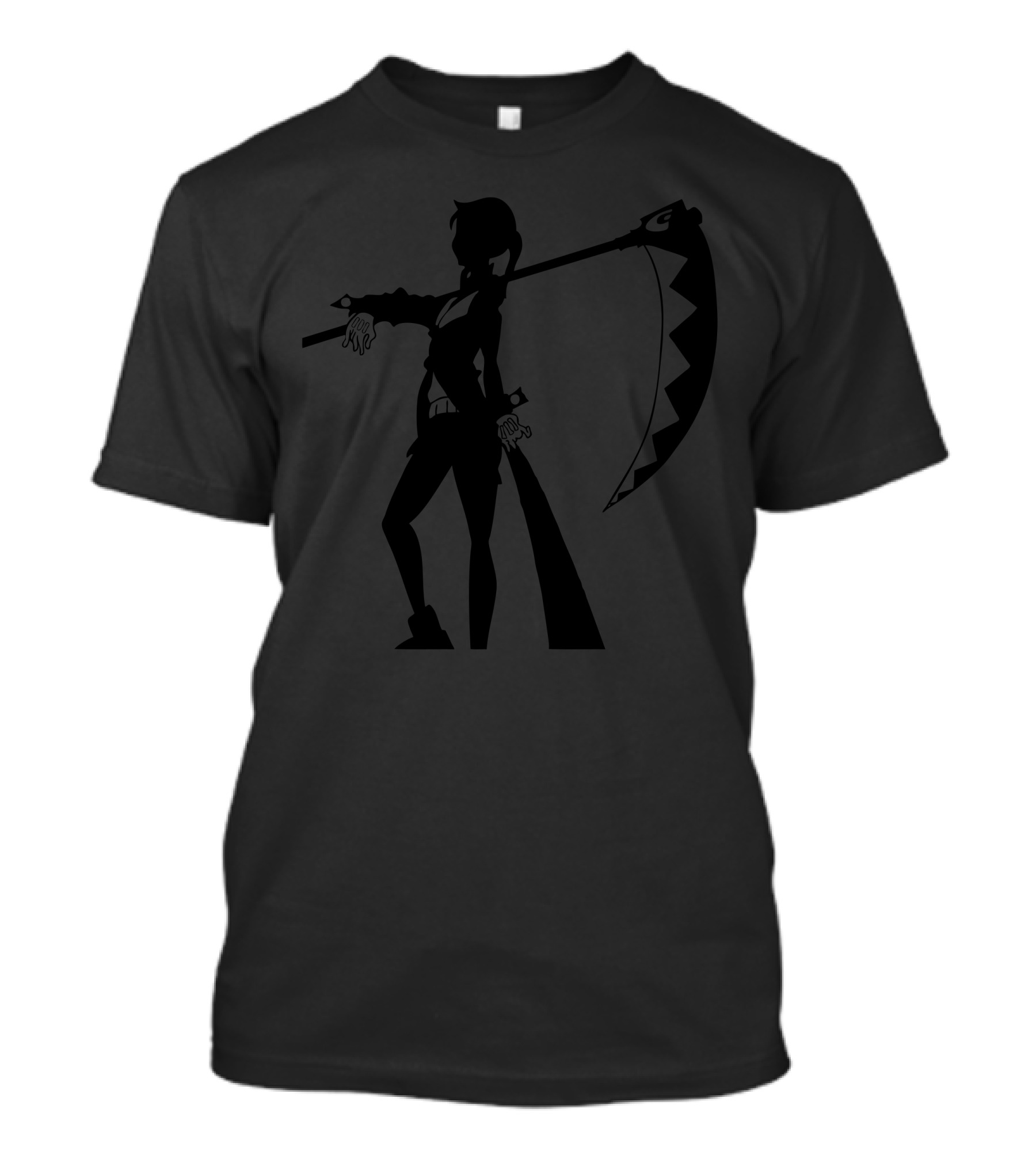 Scyth Master Silhouette Character With Scythe Weapon T-Shirt