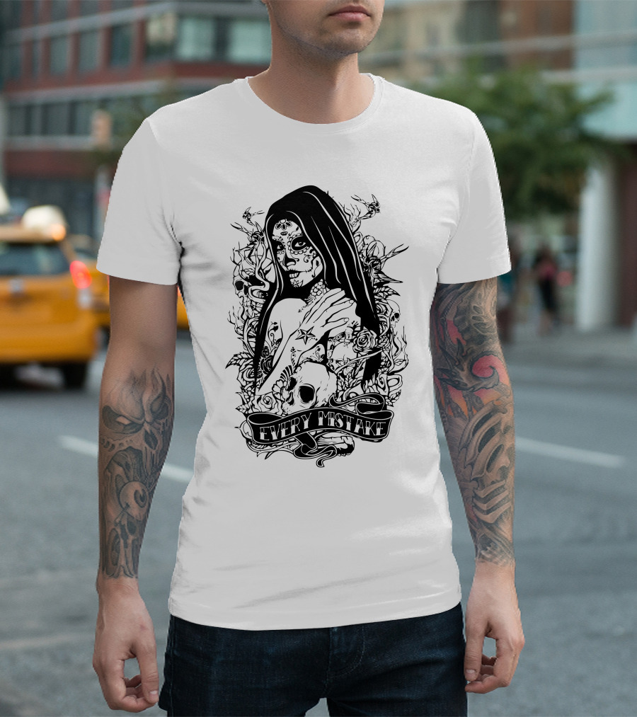 Every Mistake Sugar Skull Witch T-Shirt