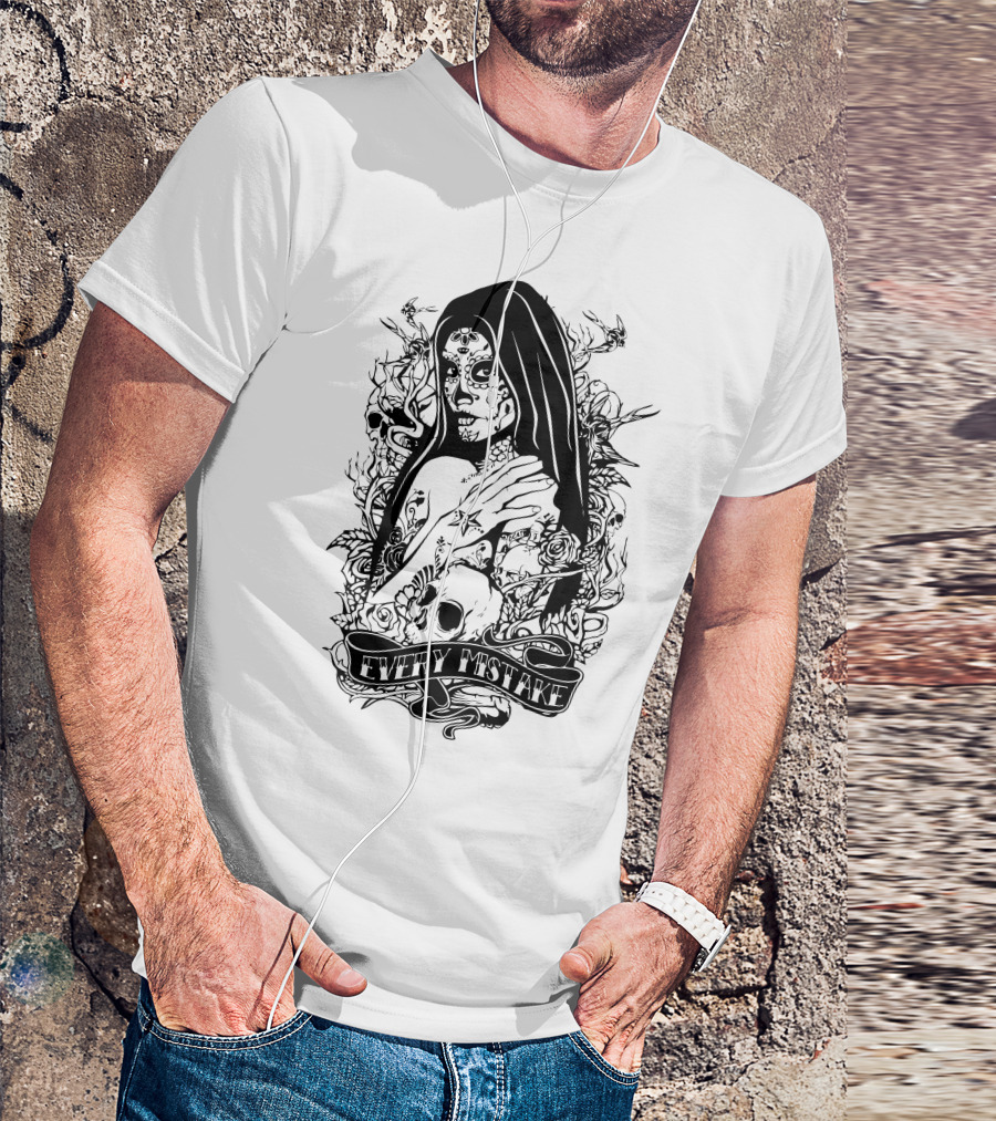 Every Mistake Sugar Skull Witch T-Shirt