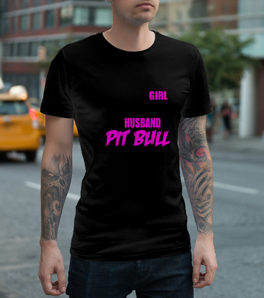 This Girl Loves Her Husband and Her Pit Bull T-Shirt