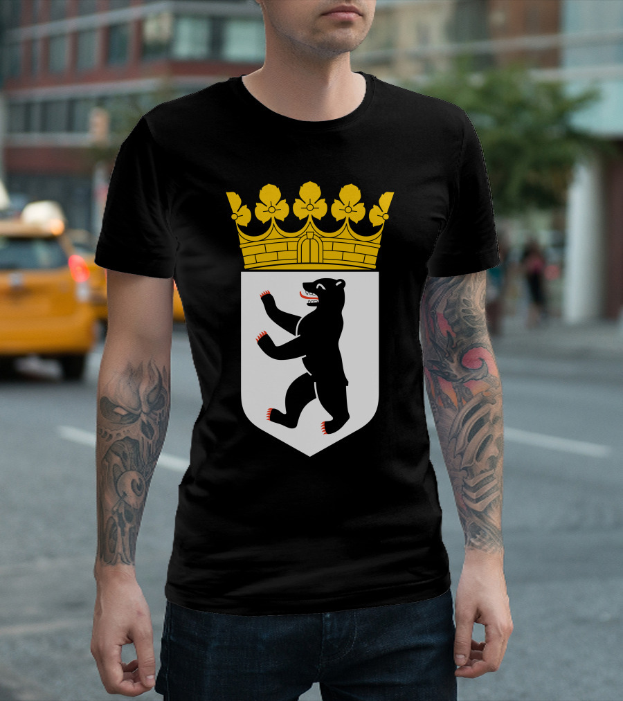 Berlin Coat of Arms Bear with Golden Crown T-Shirt