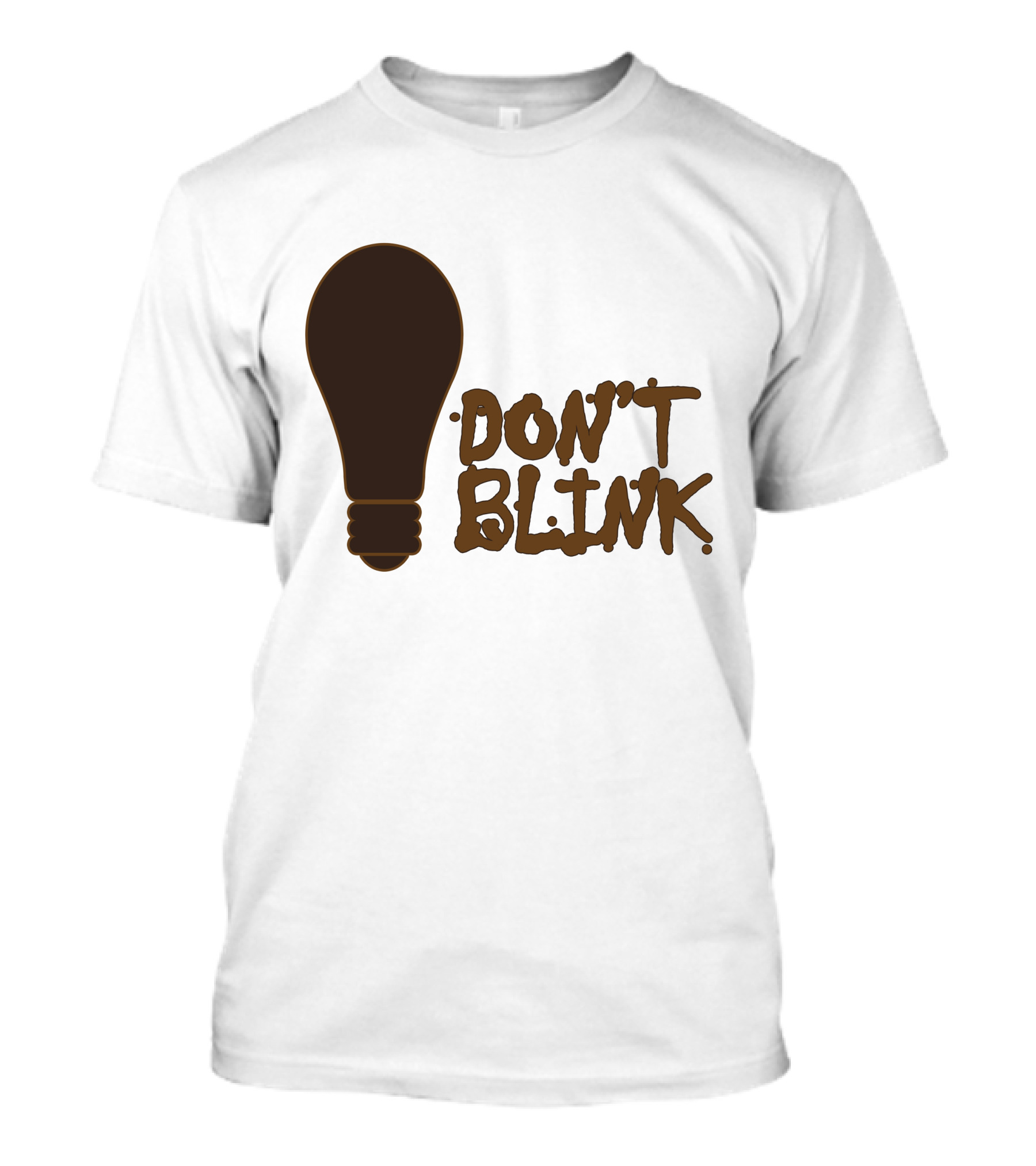 Don't Blink Lightbulb Dr Who Inspired T-Shirt