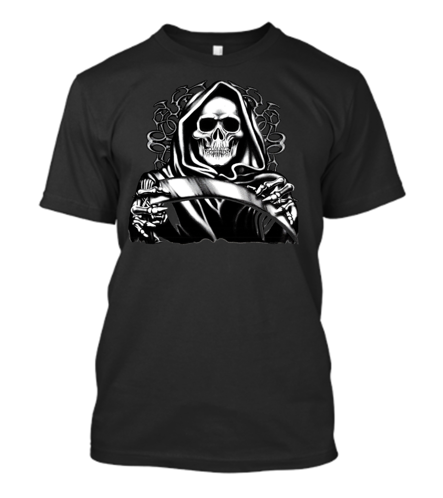 Evil Skull Grim Reaper Humor T-Shirt