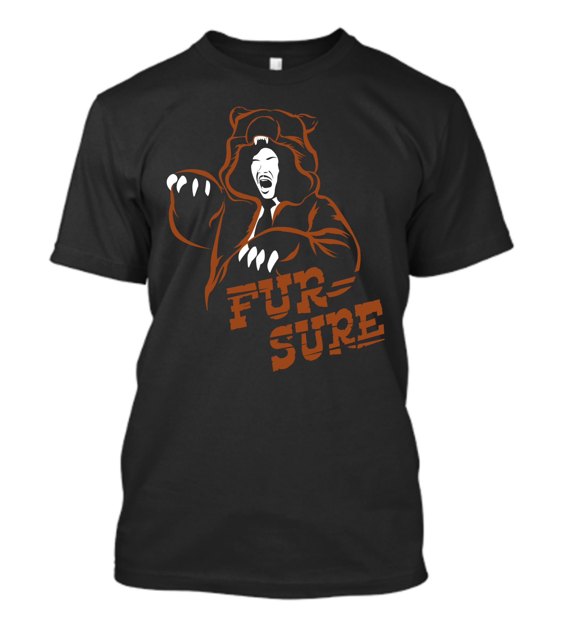 Fur Sure Bear Hood Roar T-Shirt