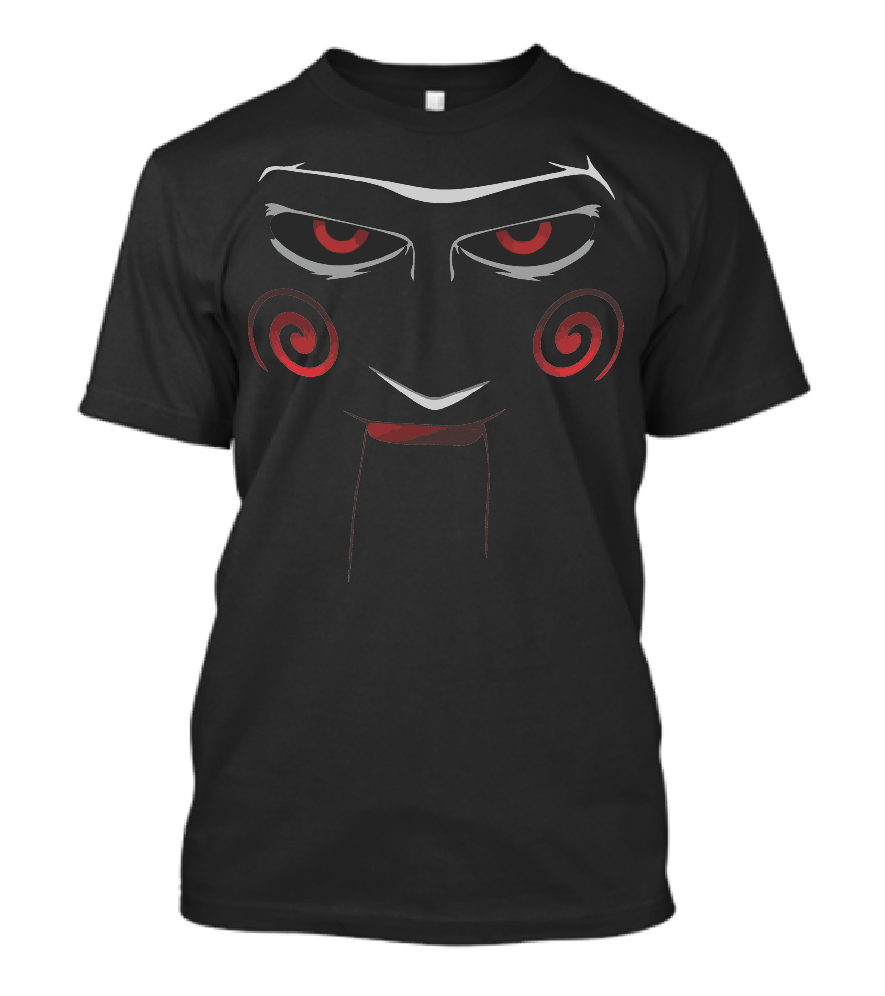Billy The Puppet Jigsaw Spiral Eyes Face T-Shirt