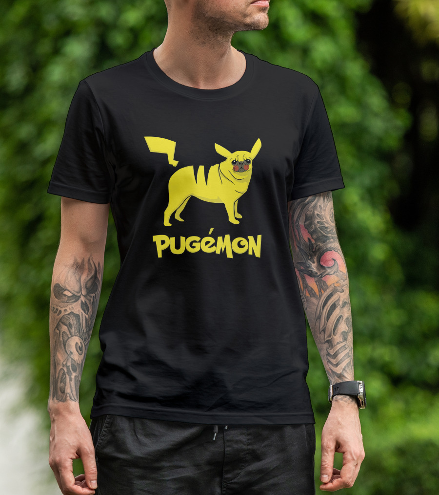 Pugémon Pikachu Mashup T-Shirt