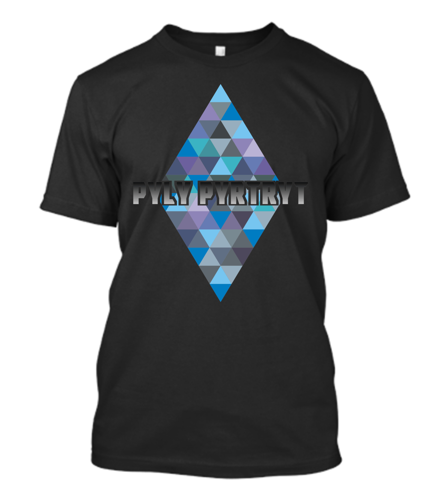PYLY PYRTRYT Geometric Diamond Triangular T-Shirt