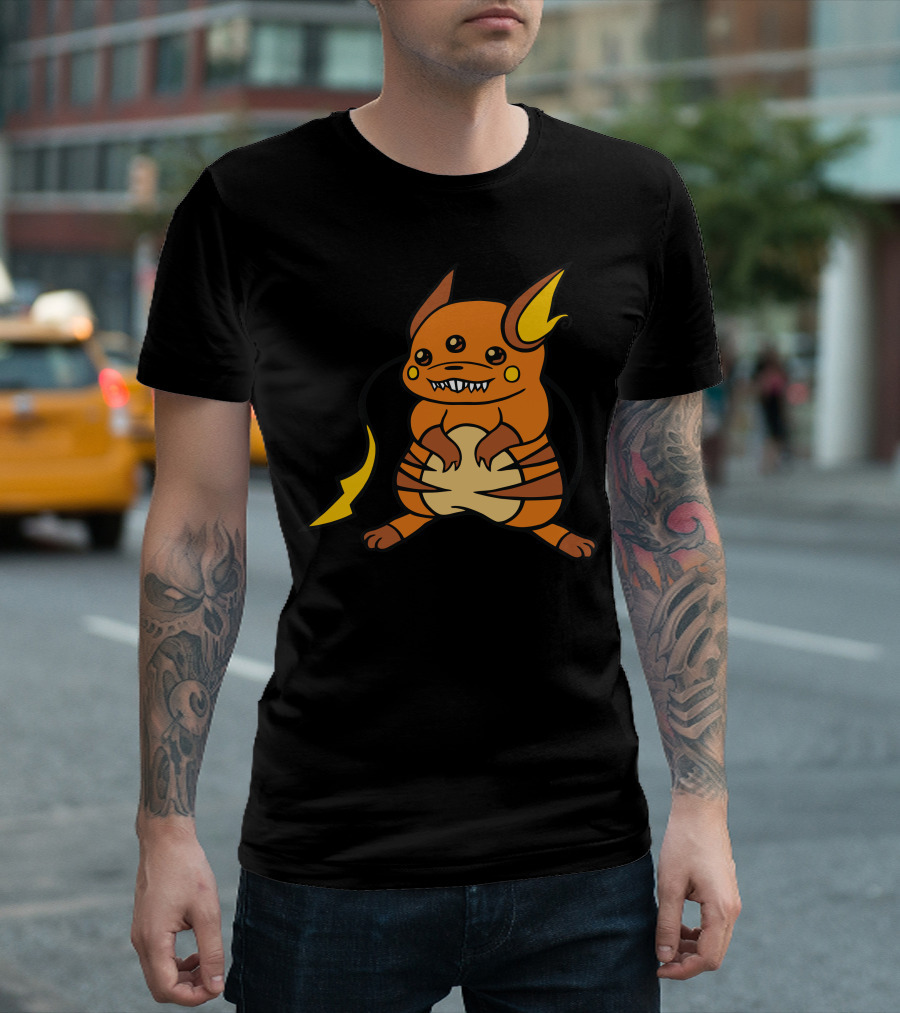 Raichu Problem Creepy Cute Three-Eyed Monster T-Shirt
