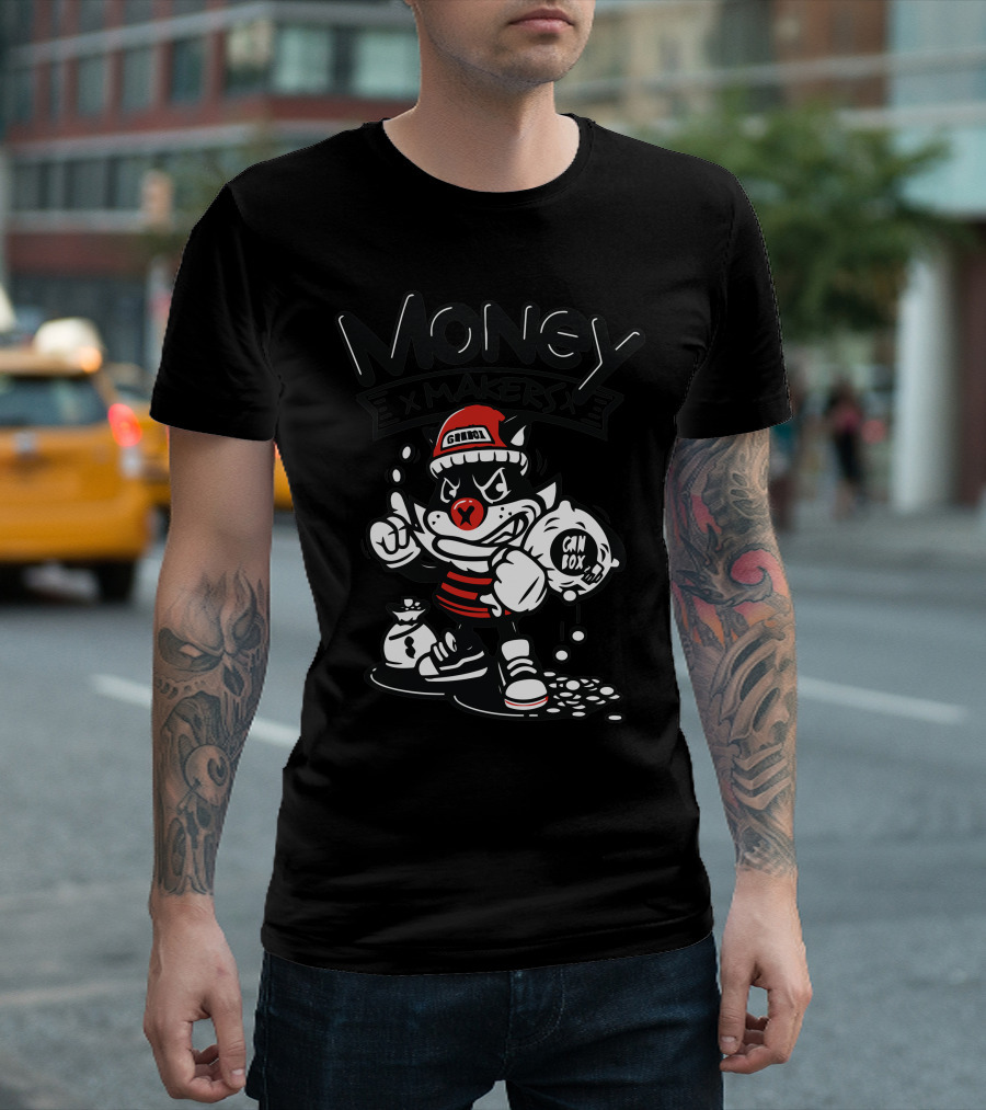 Money Makers Rich Cat Ghetto Ganbox T-Shirt