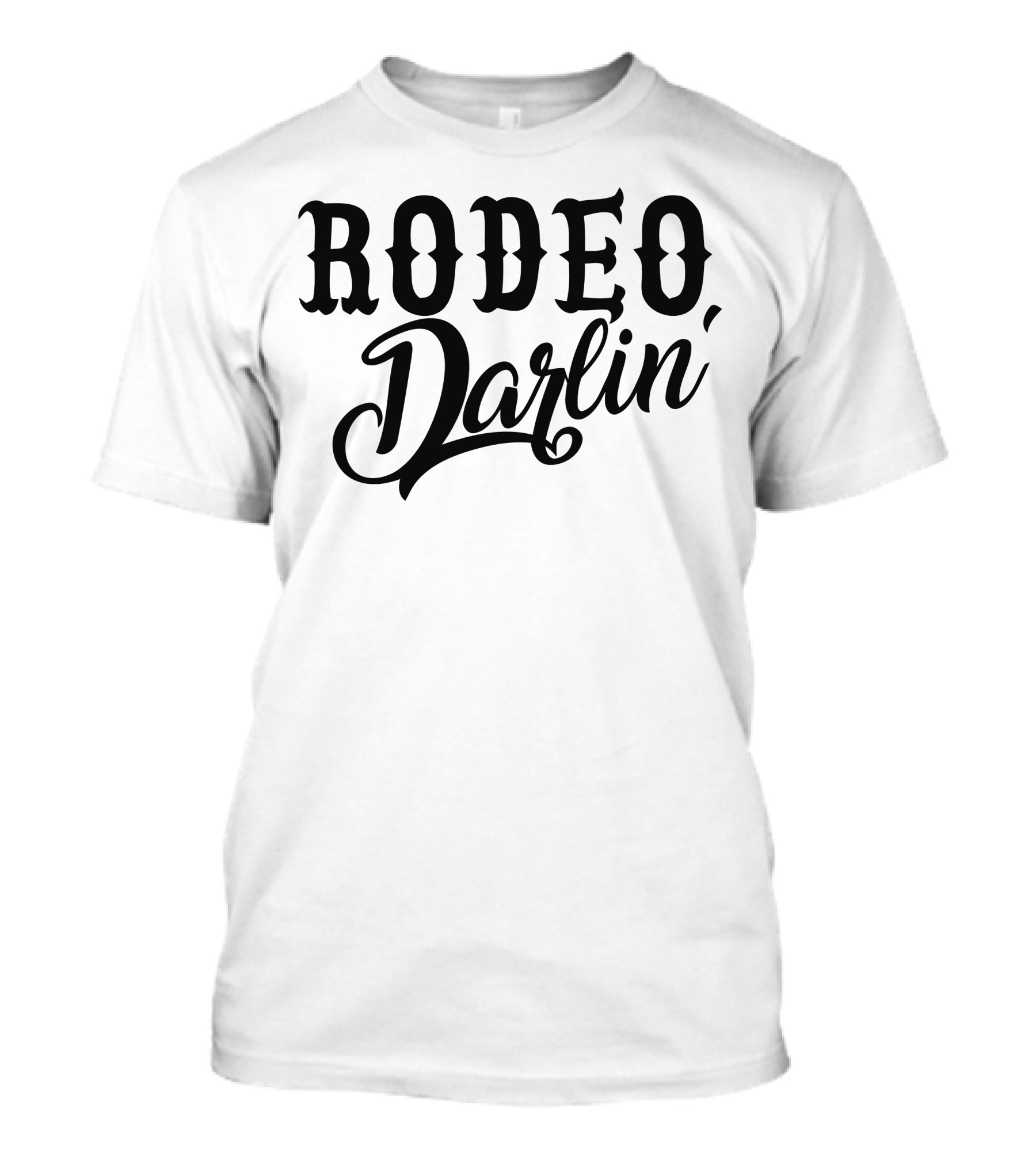 Rodeo Darlin' Western Charm Apparel For Cowgirl Enthusiasts T-Shirt