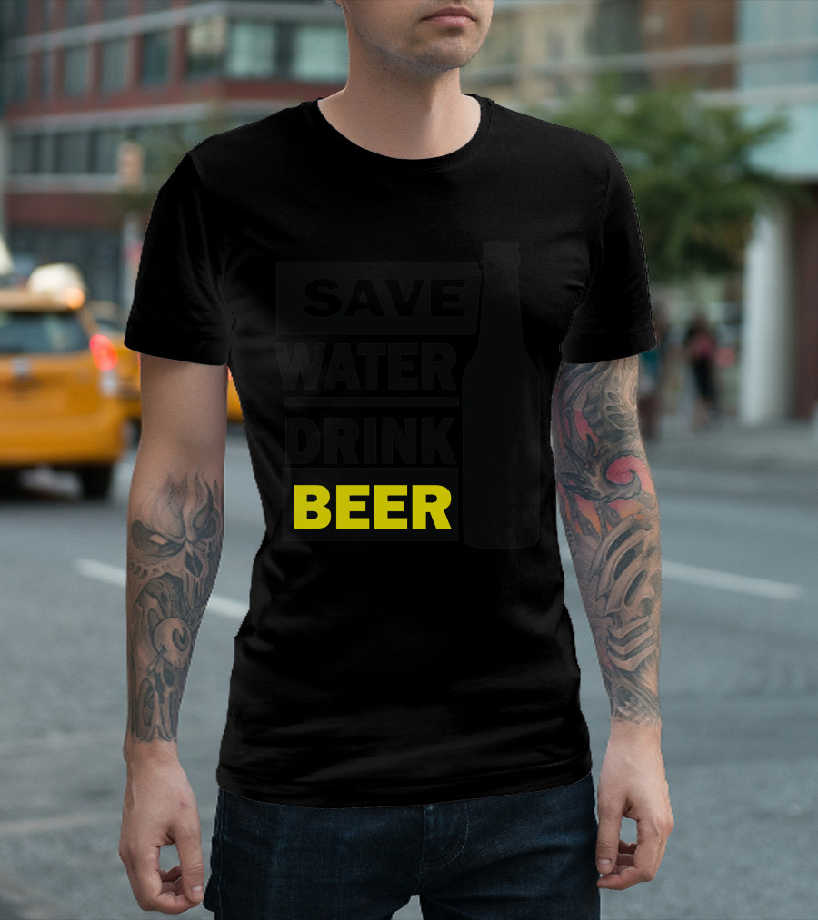 Save Water Drink Beer Bottle T-Shirt