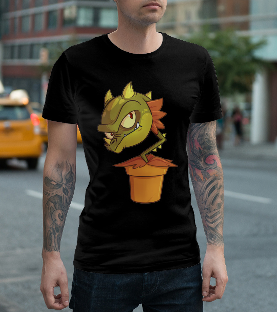 Snap Dragon In A Pot With Playful Cartoon Features T-Shirt