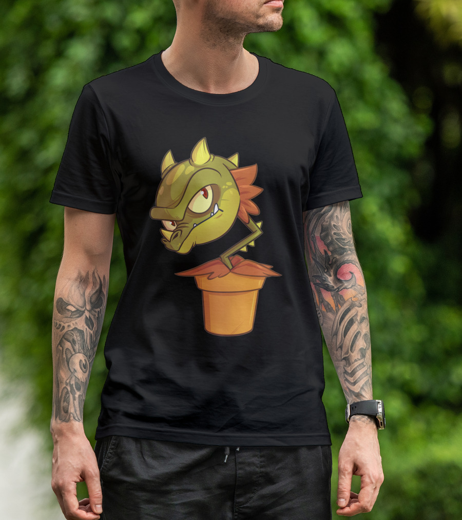 Snap Dragon In A Pot With Playful Cartoon Features T-Shirt