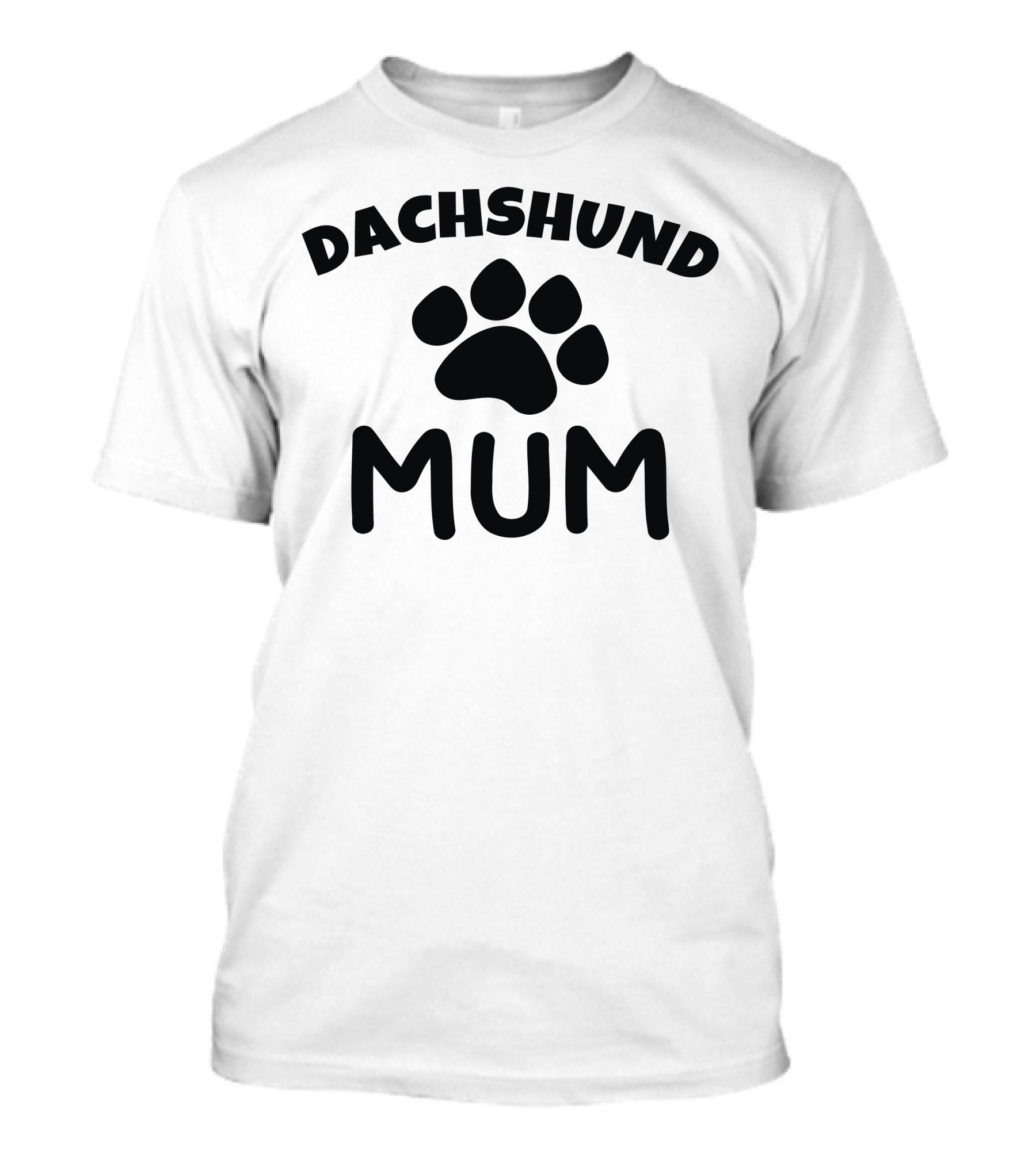 Dachshund Mum Paw Prints T-Shirt